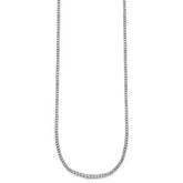 14k White Gold 5 carat Lab Grown Diamond VS/SI+ G+ Complete 18 inch Graduated Tennis Necklace
